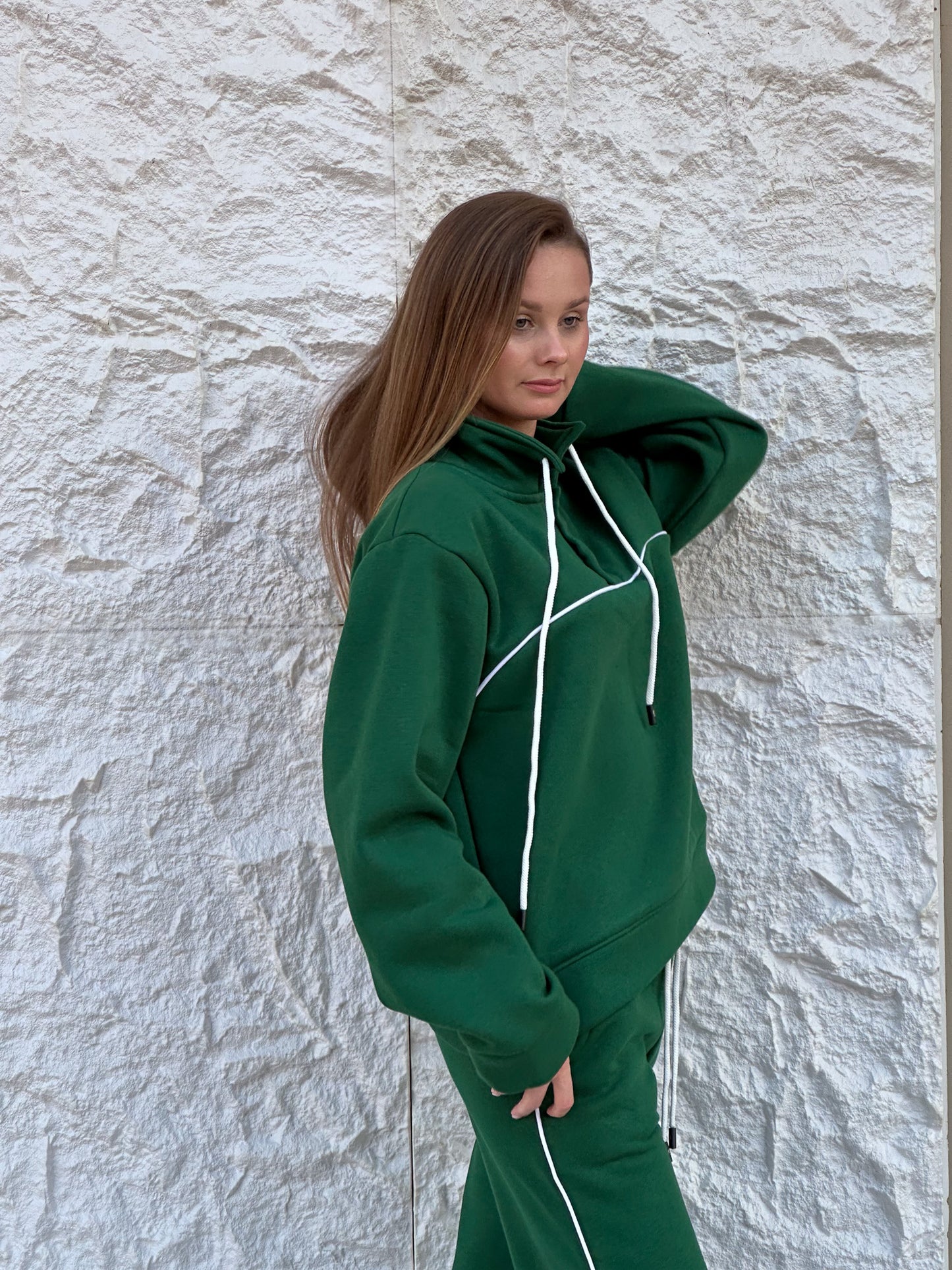Run sweatshirt in green