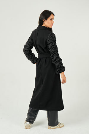 Hero coat in black