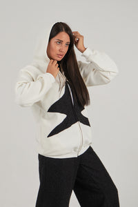 Star jacket in white