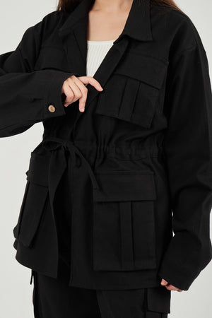 Army jacket in black