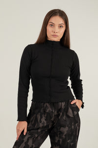 Halfway top in black