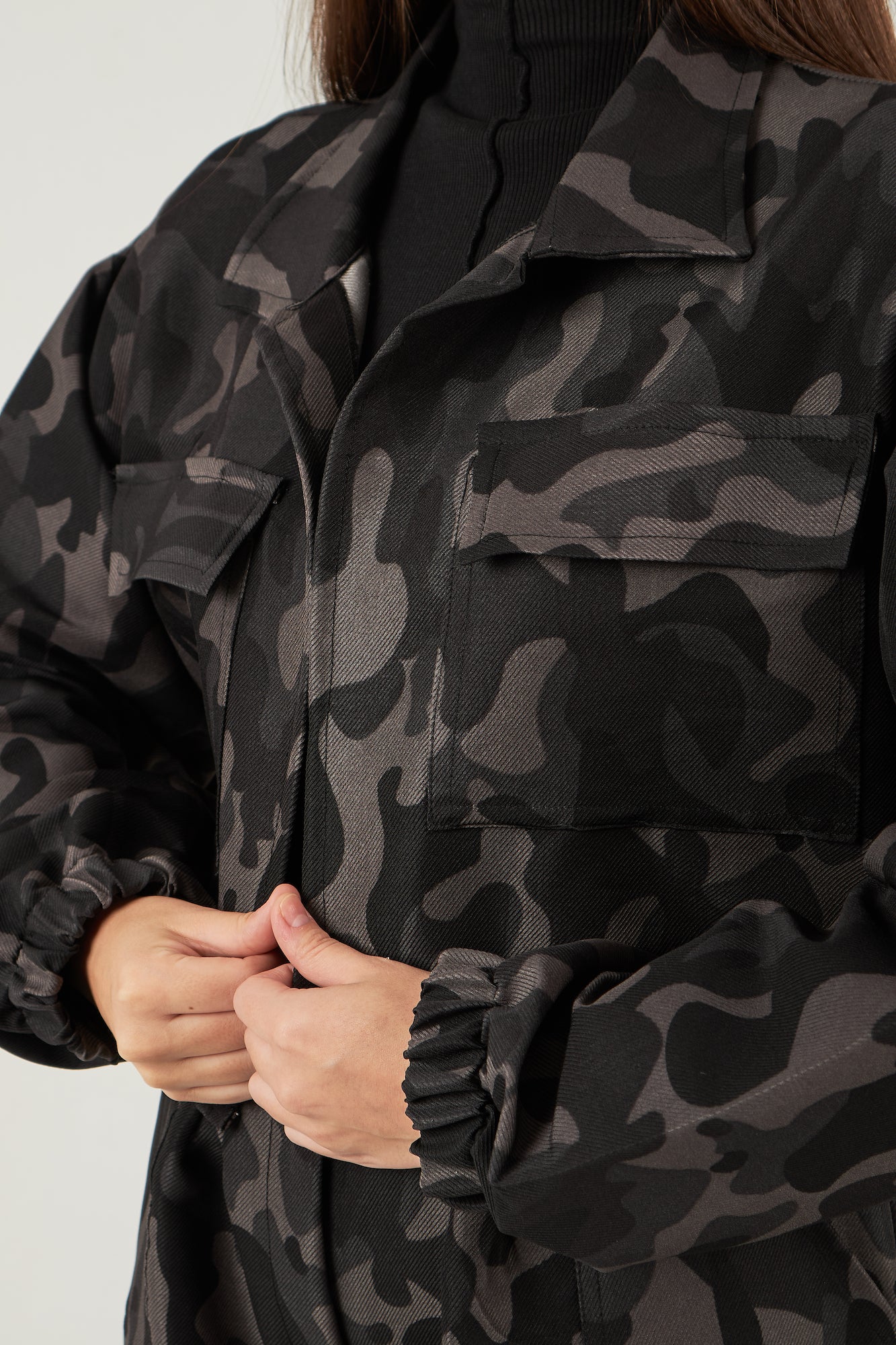 Soldier jacket in black