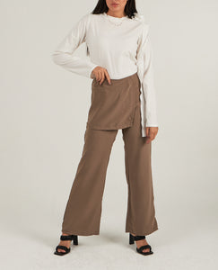 Silence pants in dark beige