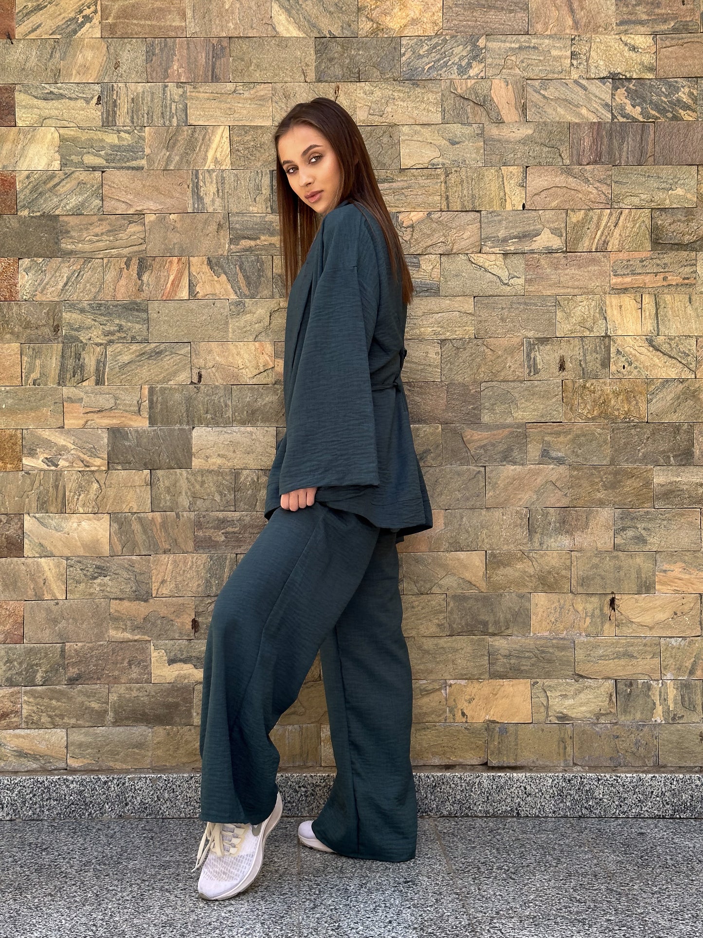 Tangled kimono in blue