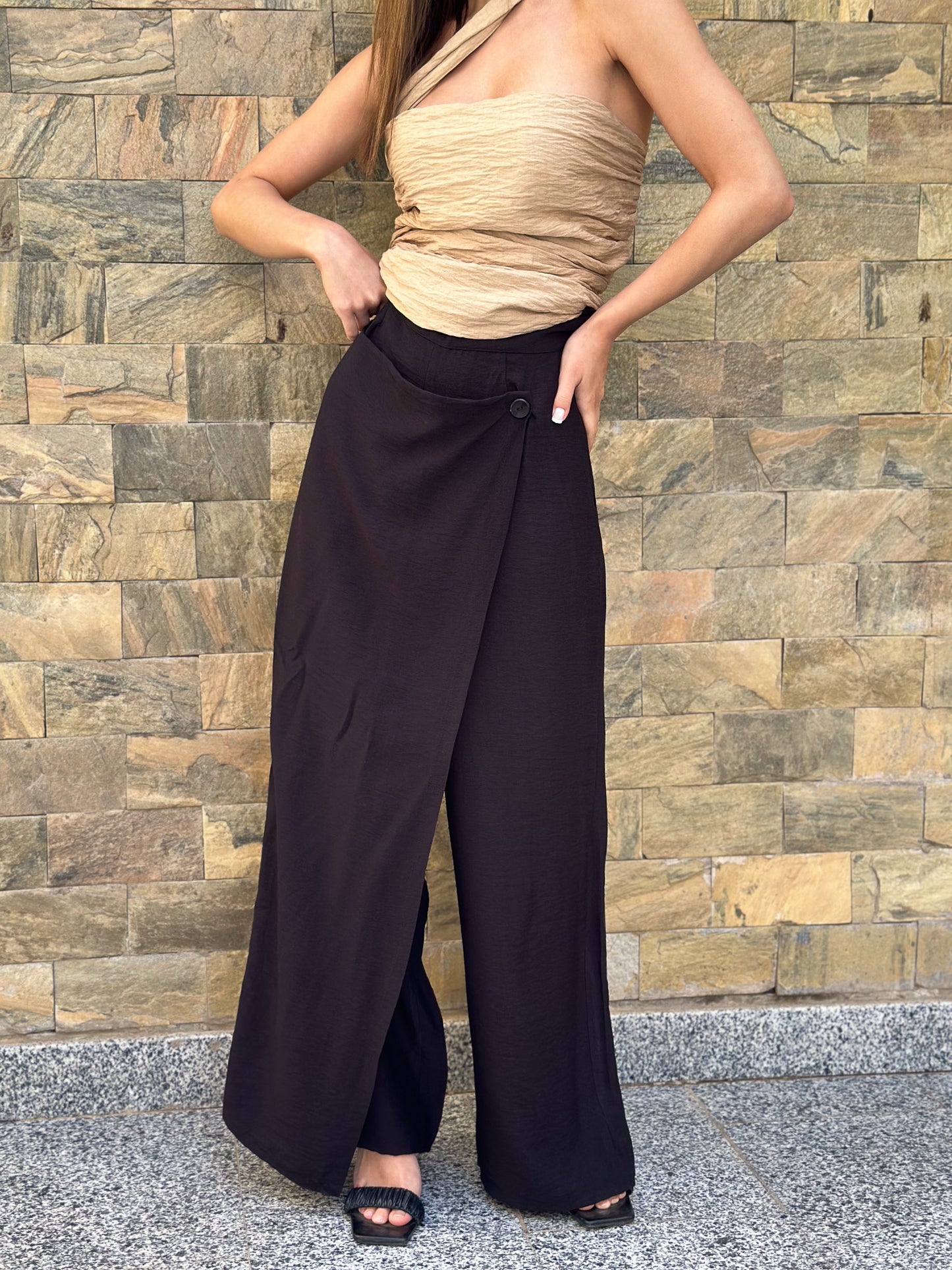 Double pants in black
