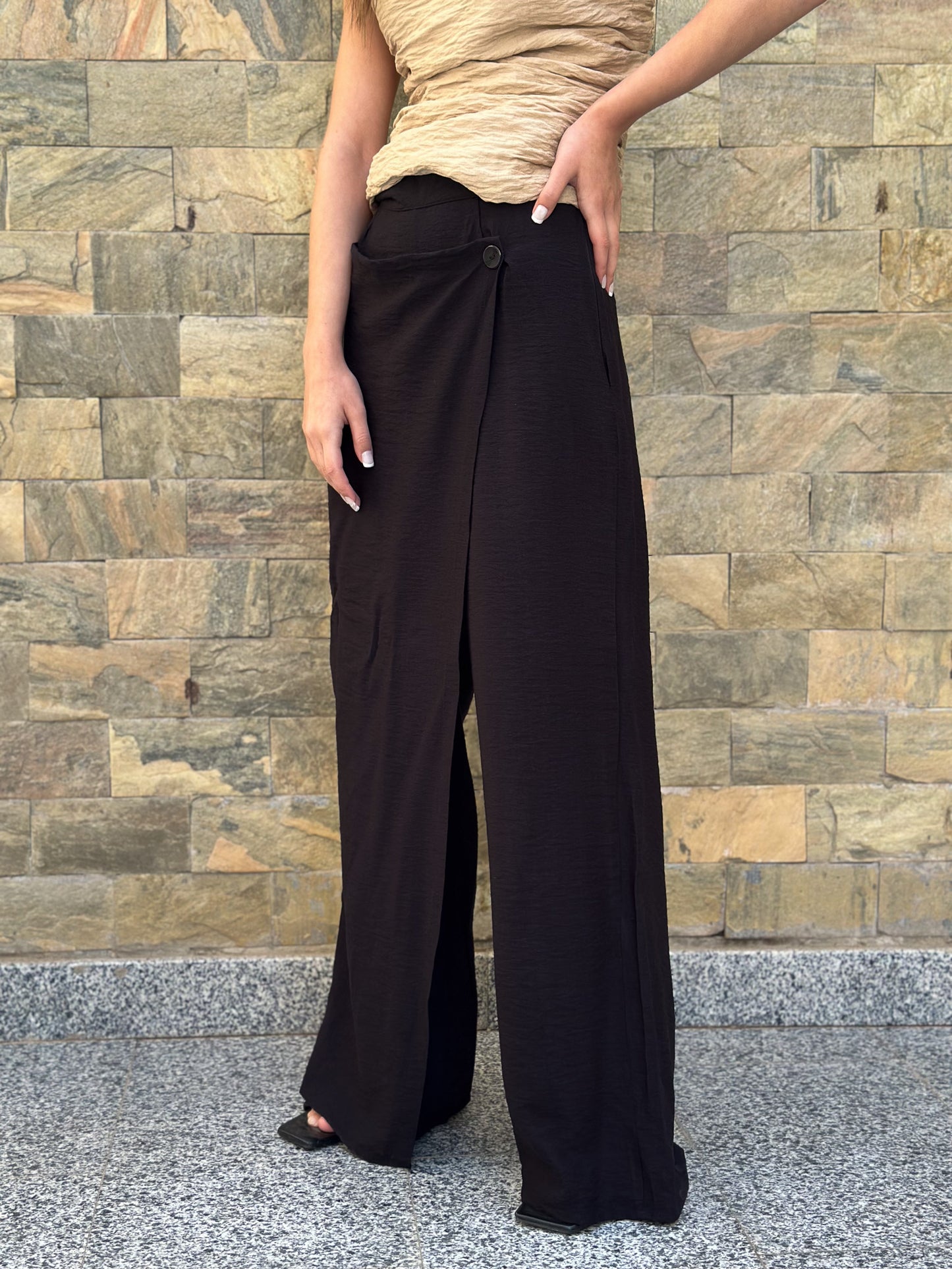 Double pants in black