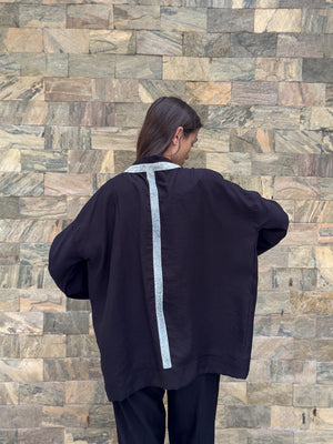 Spark set in black (Kimono + Pants)