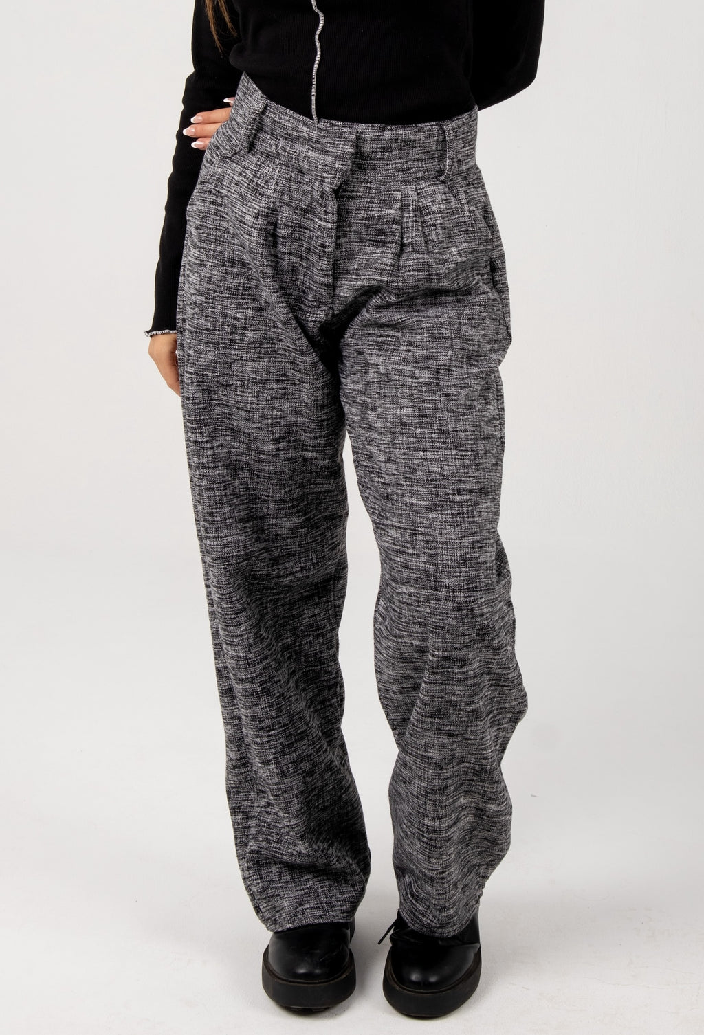Cheviot pants in grey