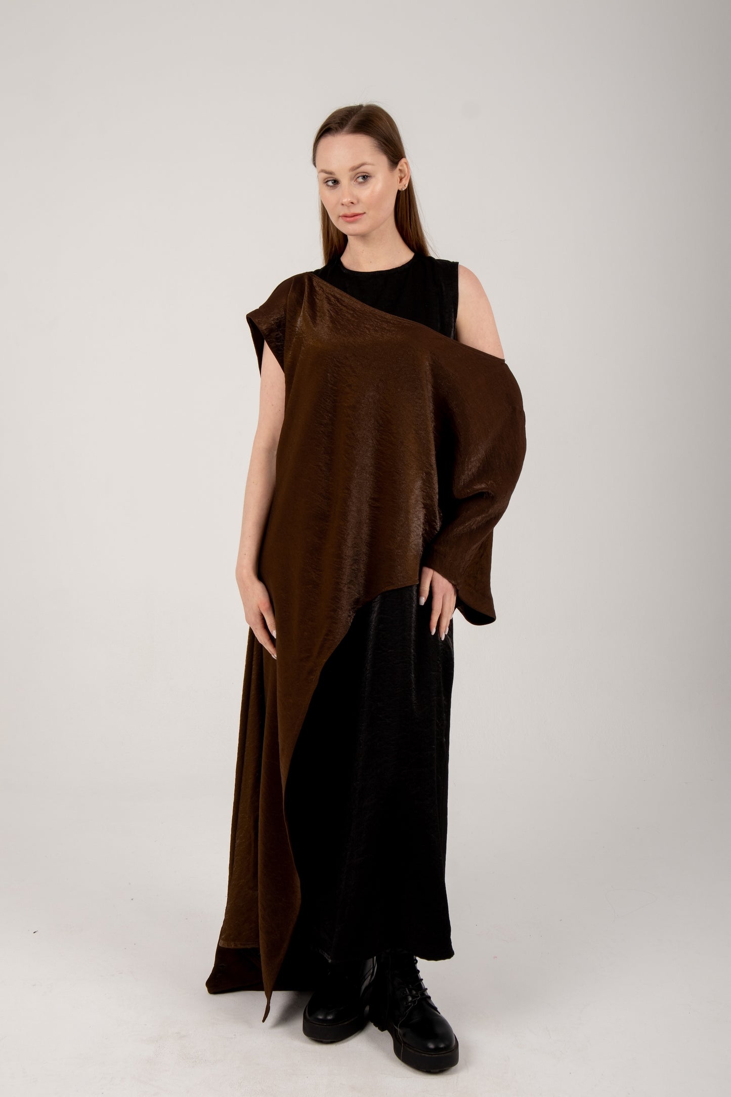 Twist it kaftan in brown