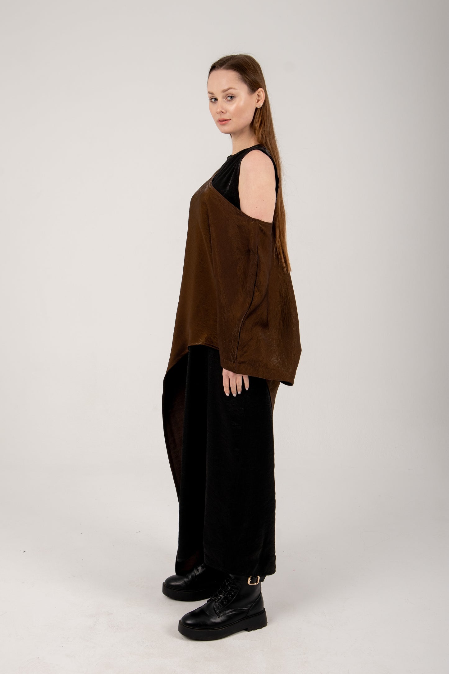 Twist it kaftan in brown