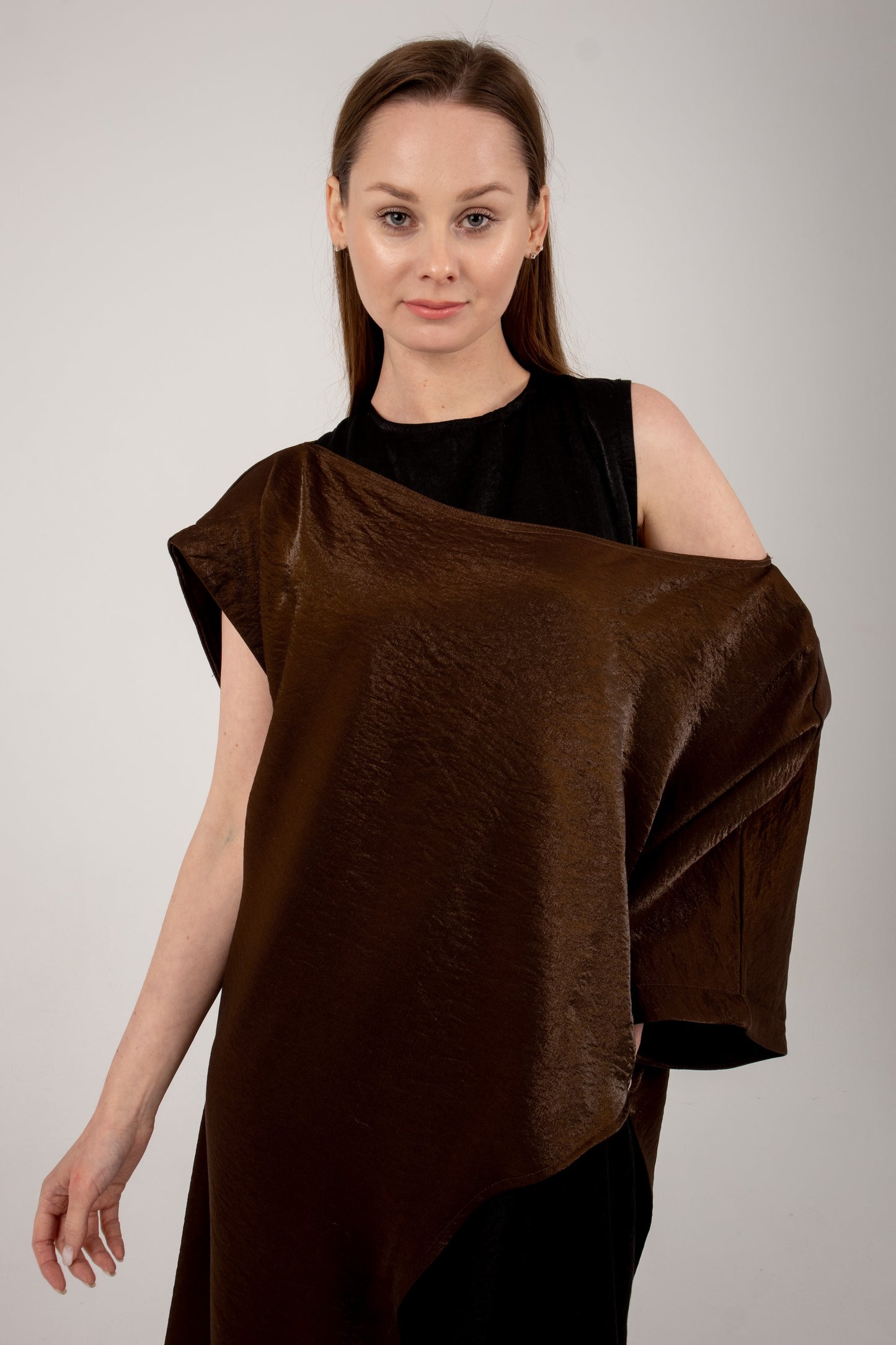 Twist it kaftan in brown