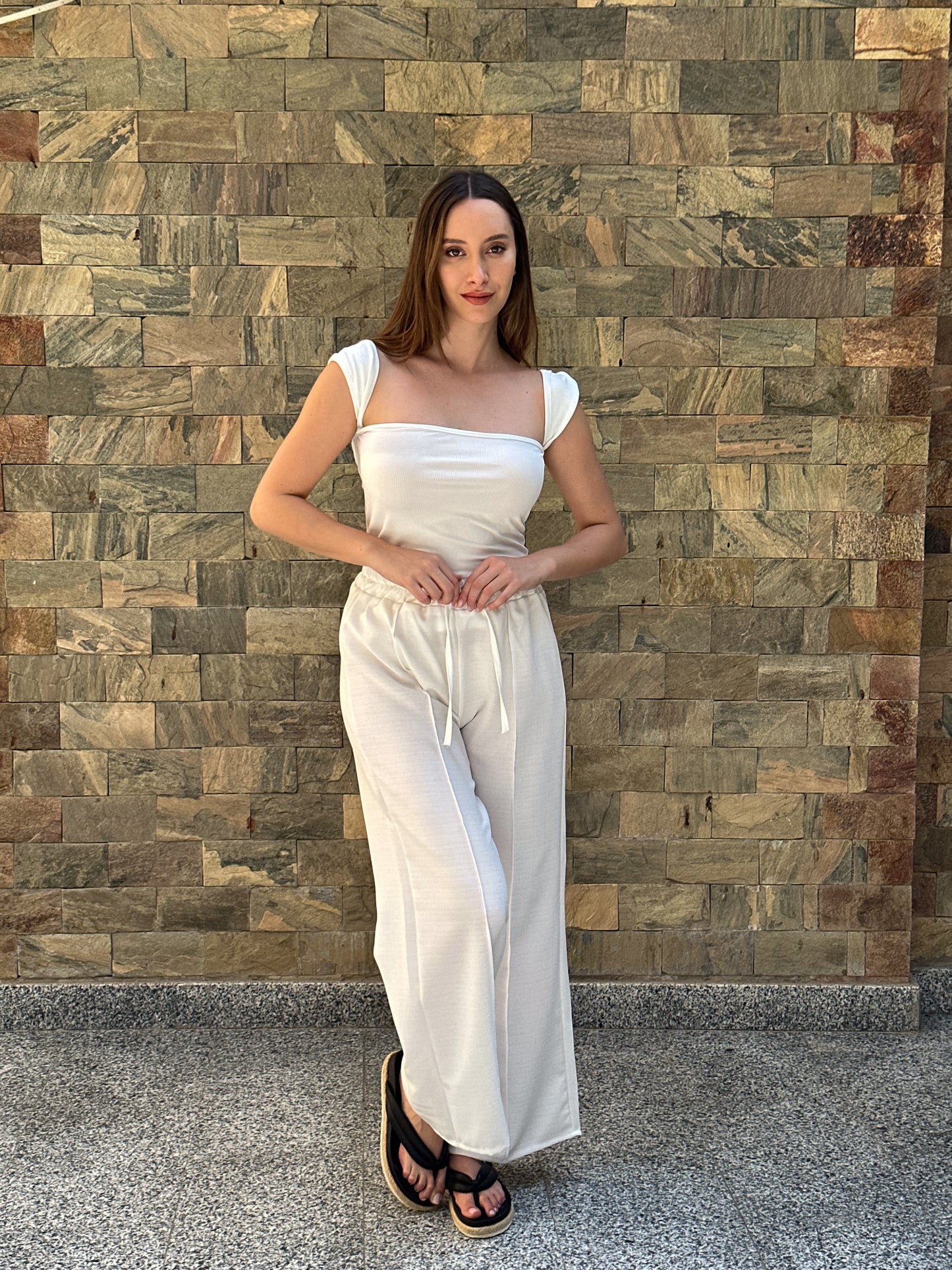 Princess top in white