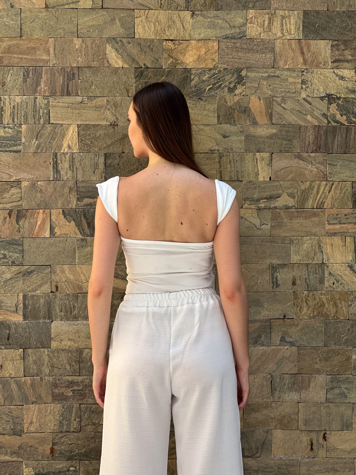 Princess top in white