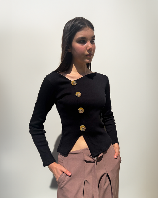 Later top in black