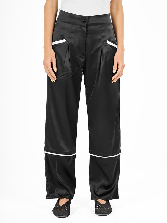 Lines pants in black