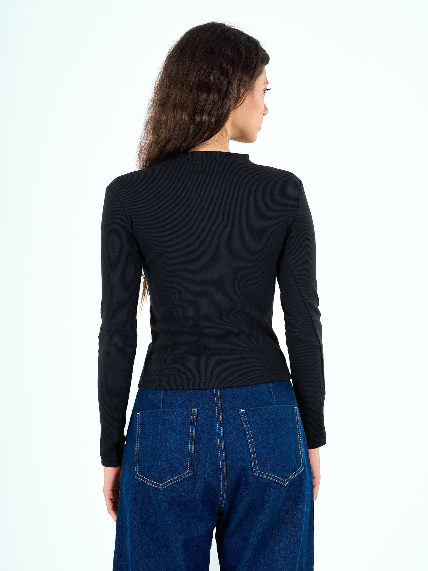 Button shirt in black