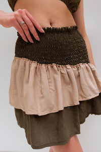 Fire skirt in olive