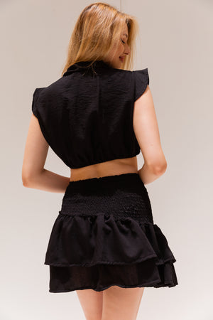 Fire skirt in black