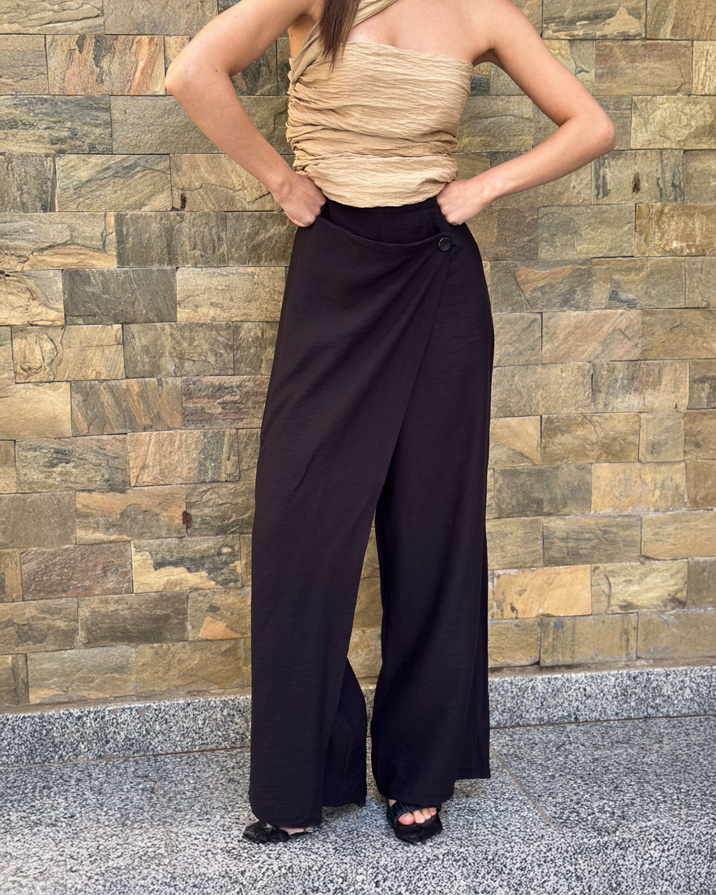 Double pants in black