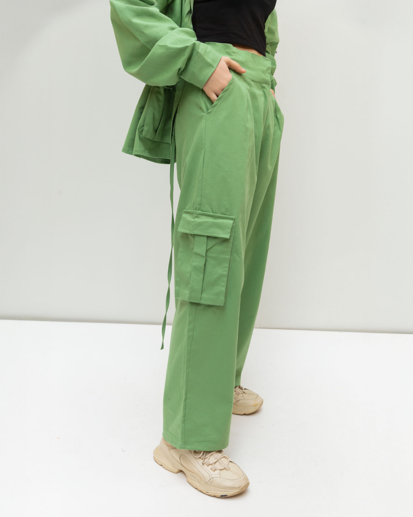 Army pants in green