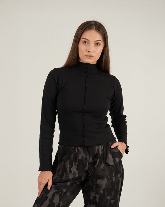 Halfway top in black