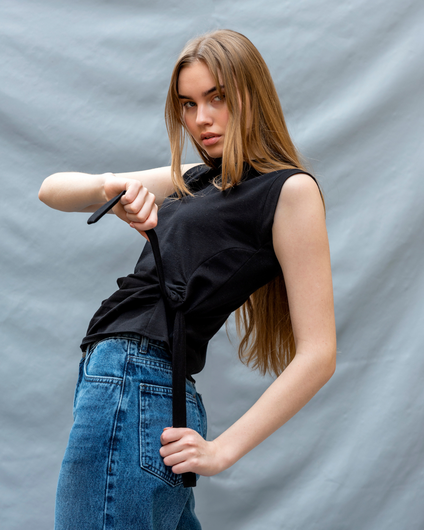 Crush it top in black