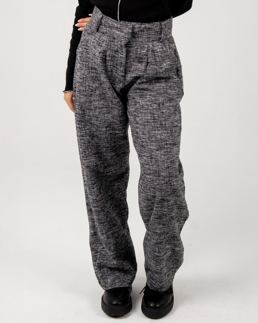 Cheviot pants in grey