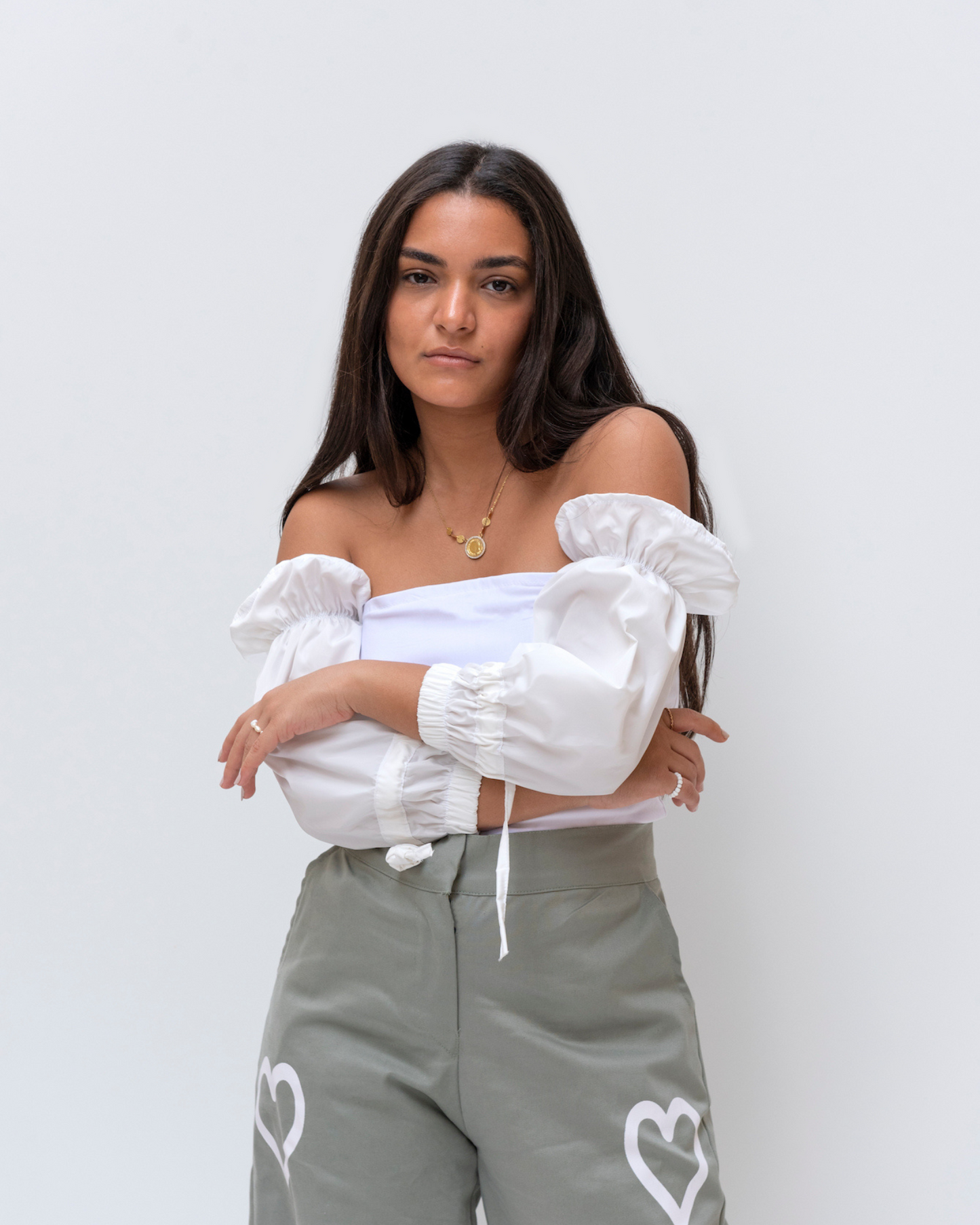 Stella top in white