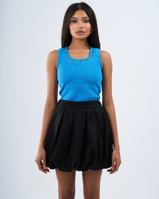 Bubble skirt in black