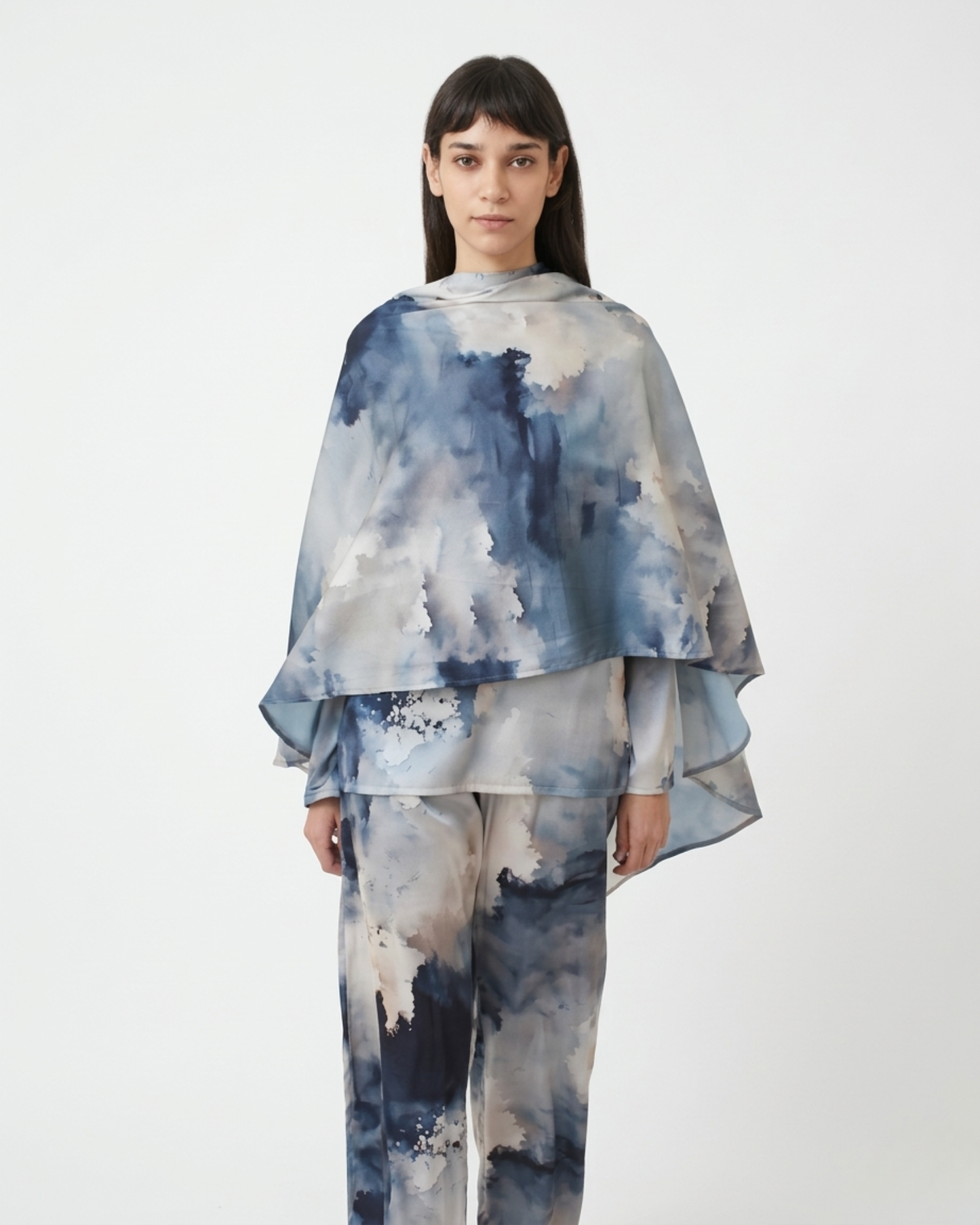 Sky top + shawl