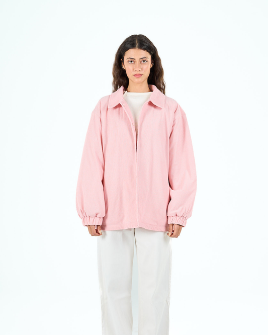 Oversized jacket in pink