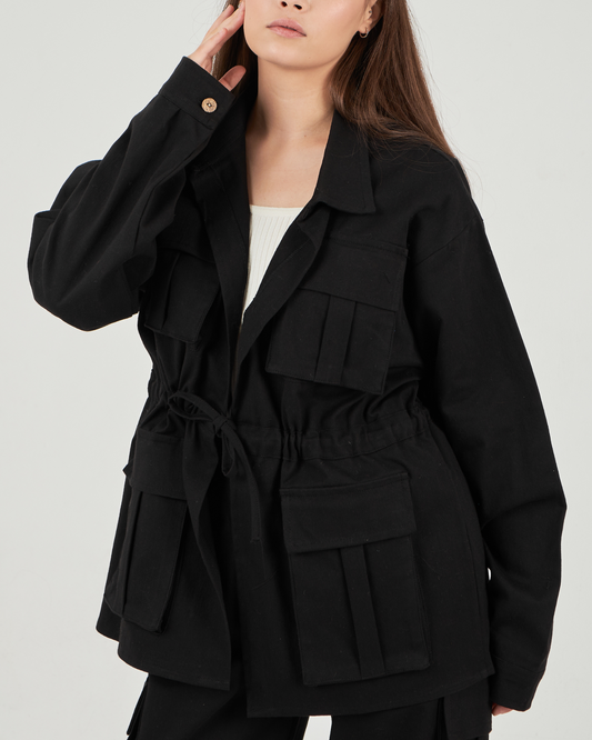 Army jacket in black