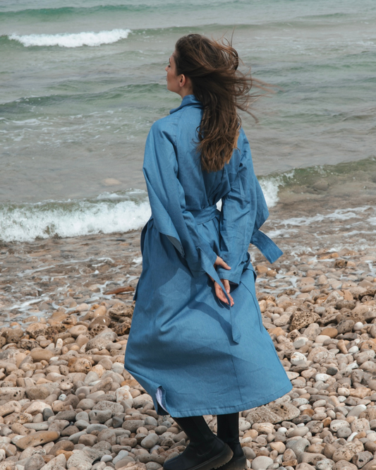Planet coat in denim