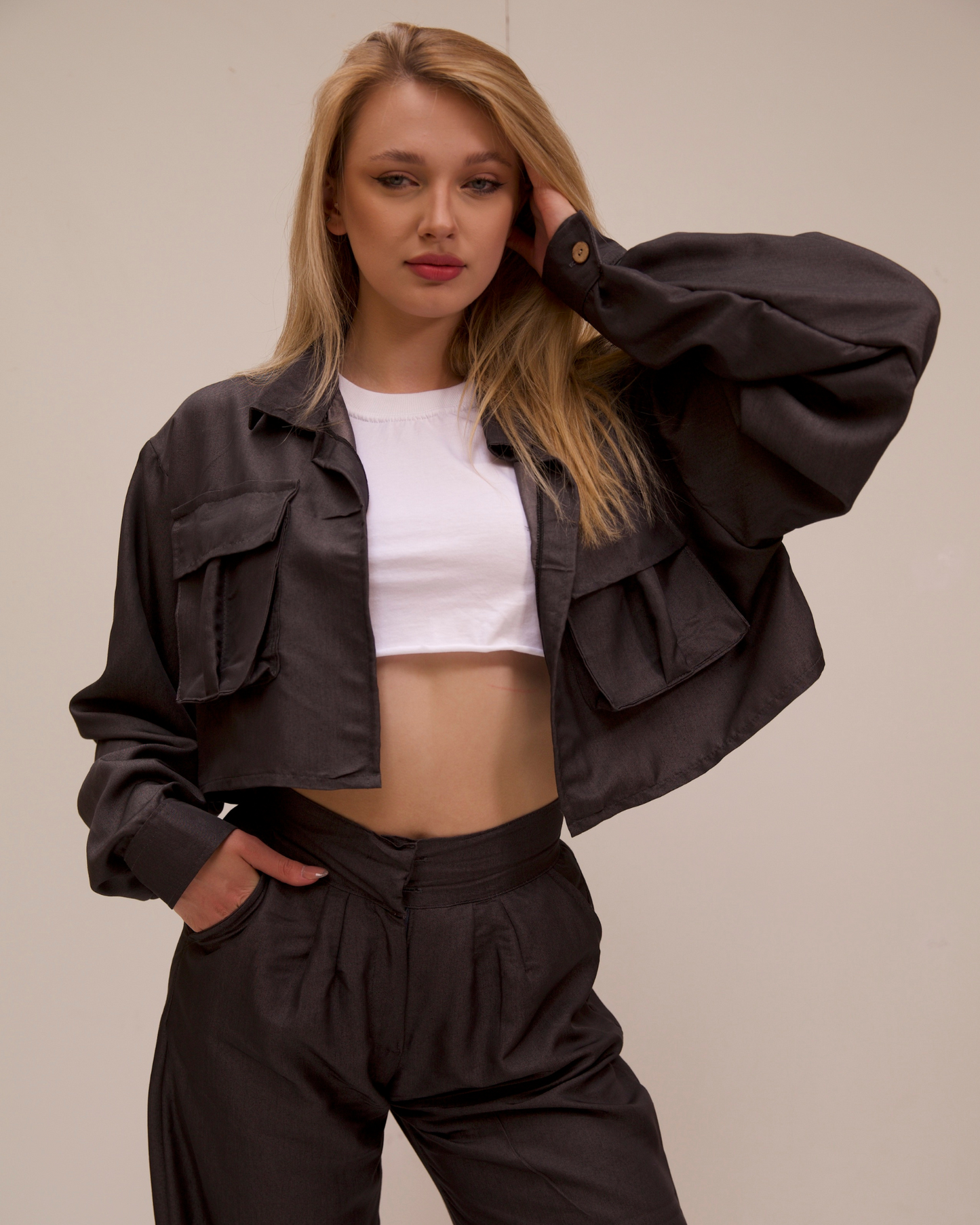 Stand out jacket in black