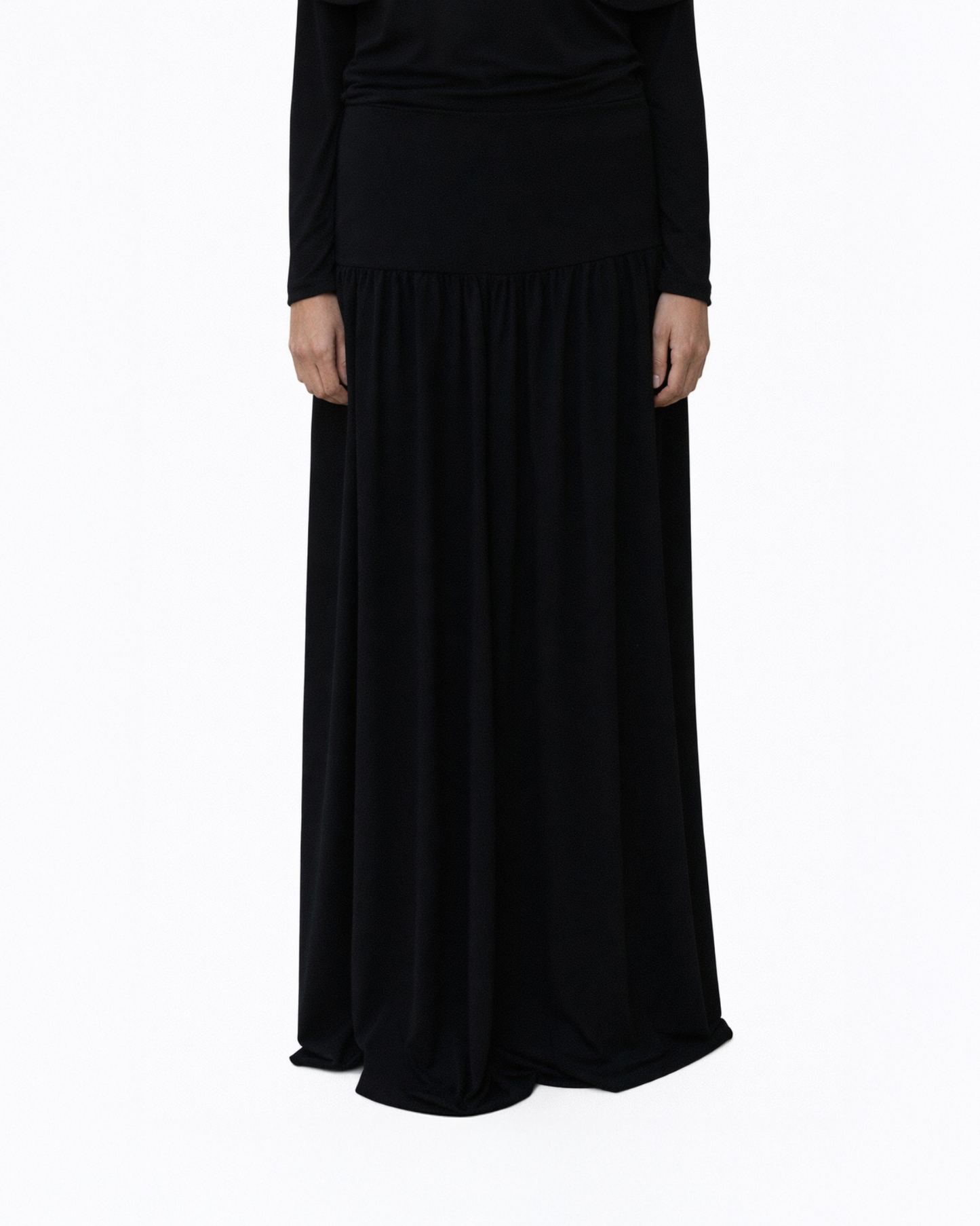 Wave skirt in black