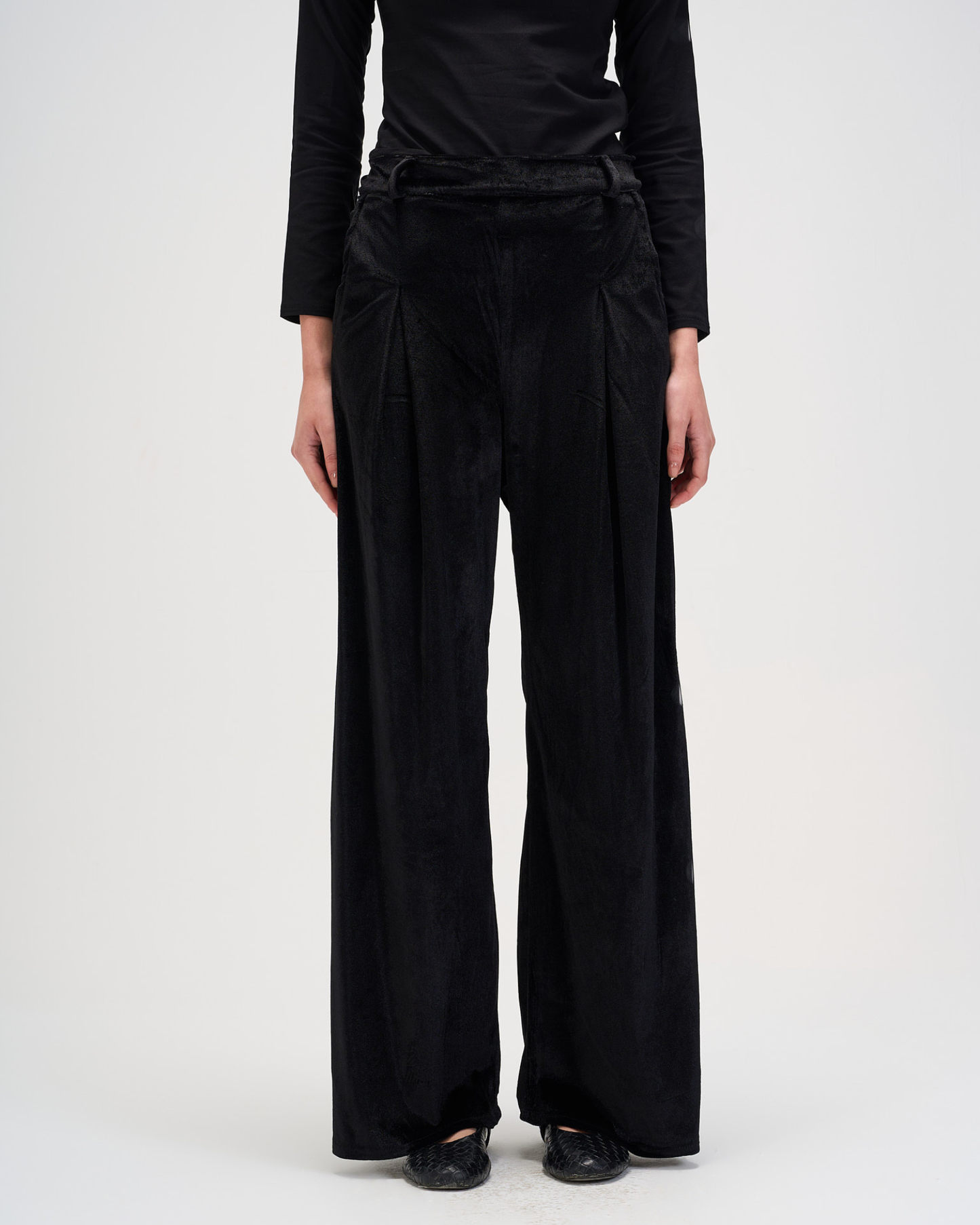 Main pants in velvet black