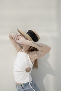 Clara top in white