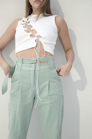 Exclude top in white