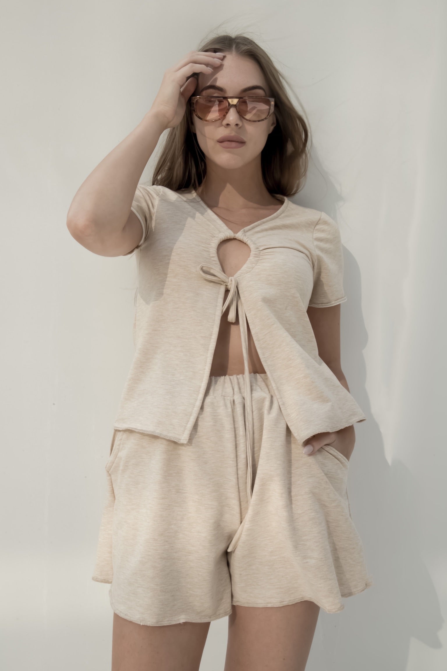 Carry top in beige