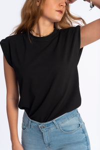 Pad t-shirt in black