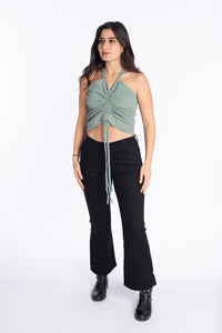 Ruched rib top