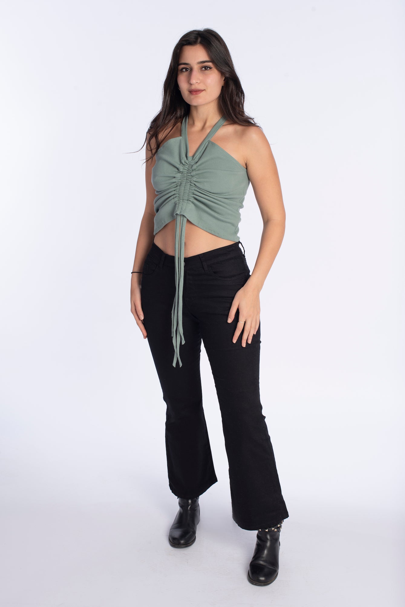 Ruched rib top