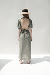 Flow dress in green
