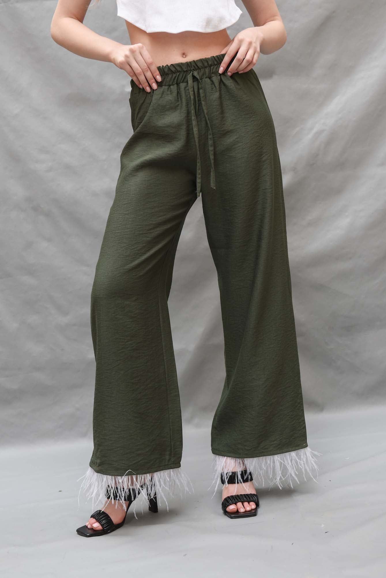 Plume pants in olive
