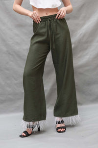 Plume pants in olive