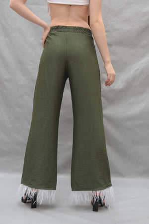 Plume pants in olive