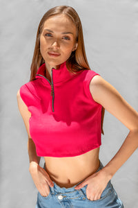 Bright top in pink