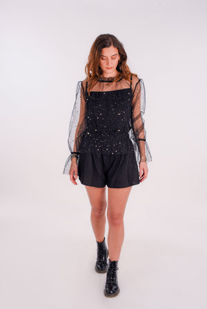 Night top in black