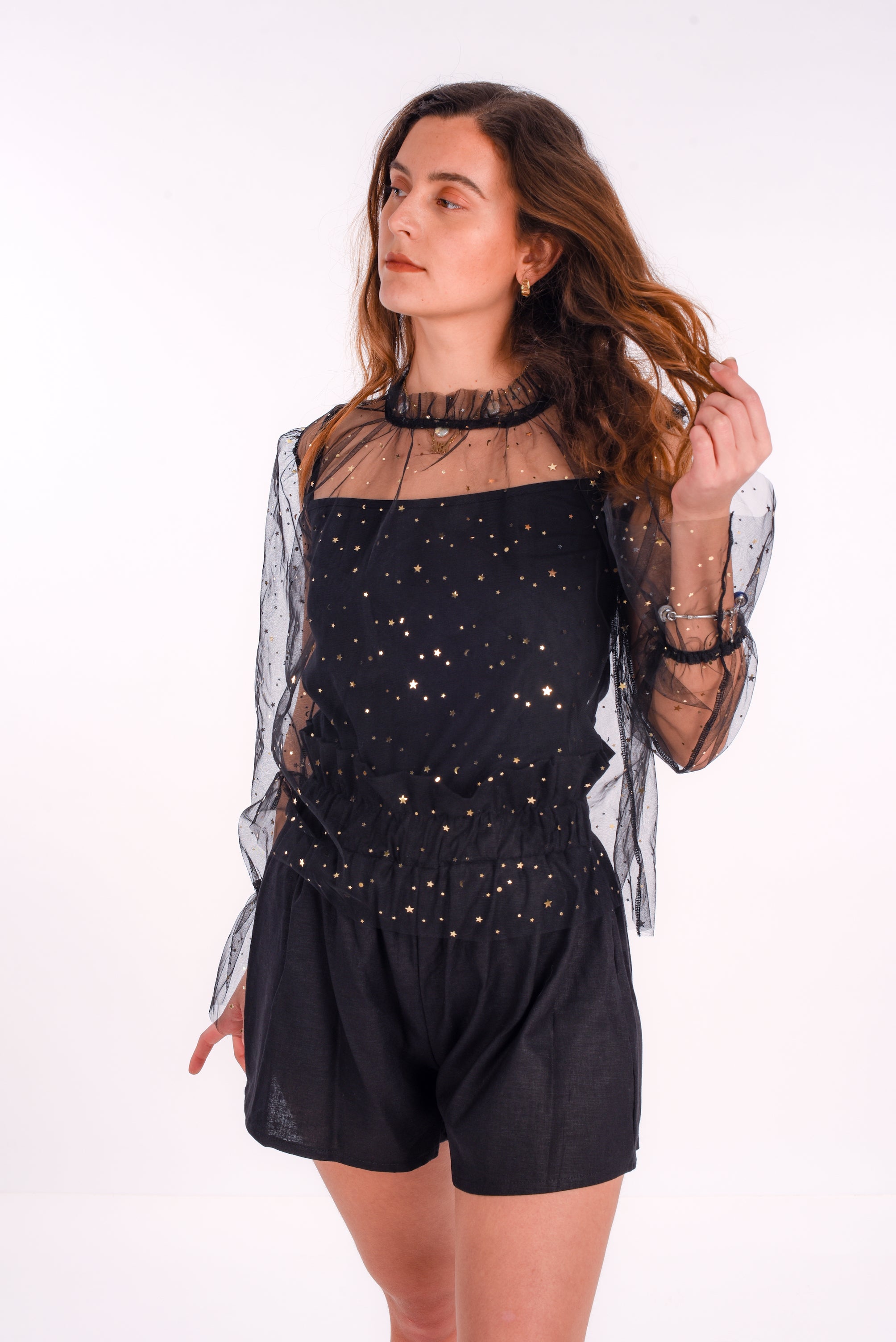 Night top in black