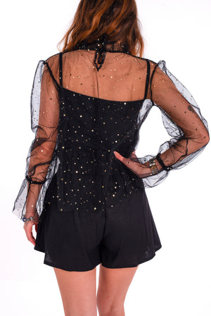 Night top in black